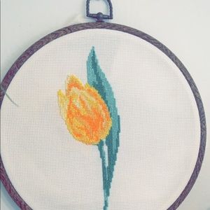 Handmade flower embroidery 🧵